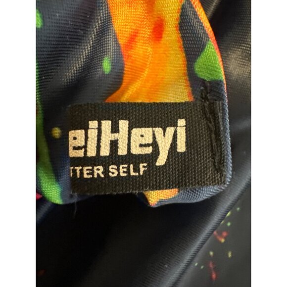 TianmeiHeyi Colorful Abstract Print Maxi Dress With V-Neck & Smocked Waist, 4XL - Picture 9 of 10